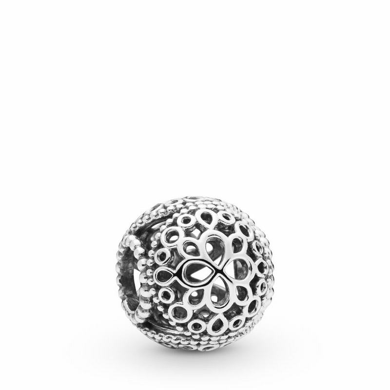 Pandora Openwork Flower Charm Ireland - Sterling Silver - 450629SQD